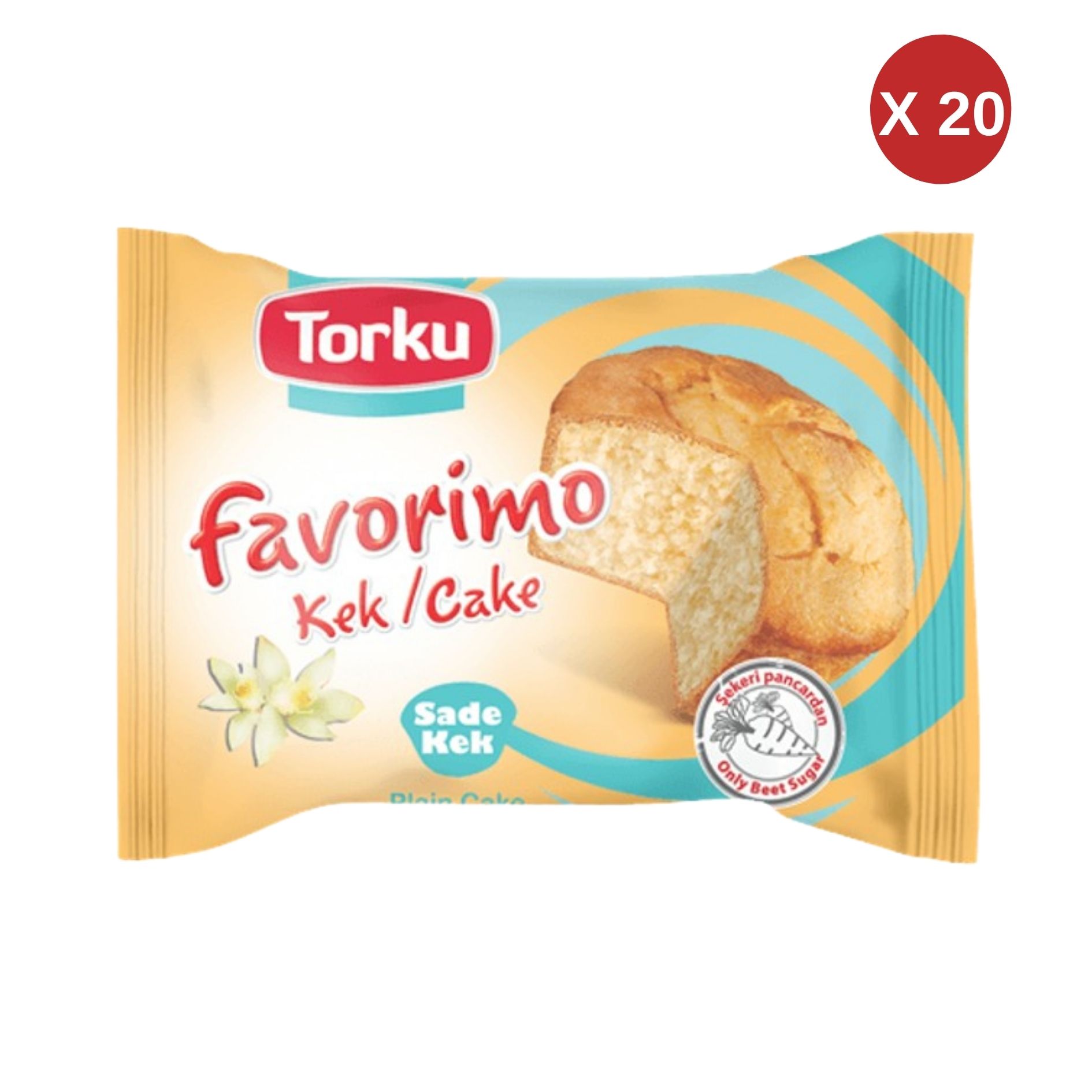 TORKU FAVORİMO SADE KEK 30 GR (20 ADET )