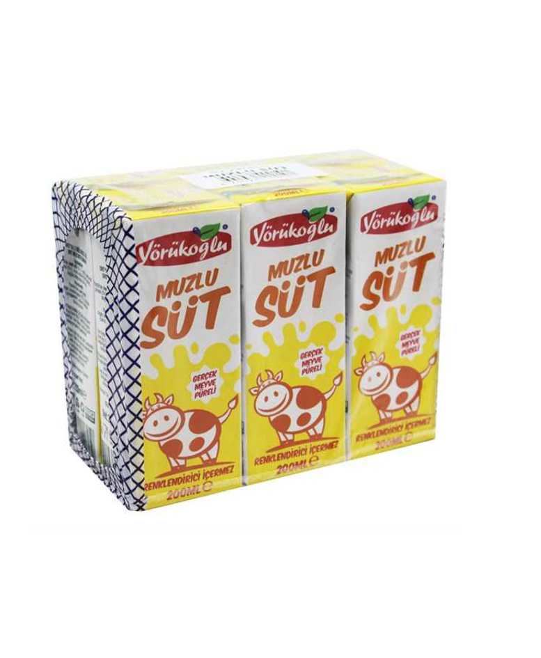 YÖRÜKOĞLU 180 ML MUZLU SÜT ( MULTİPACK ) 6 ADET