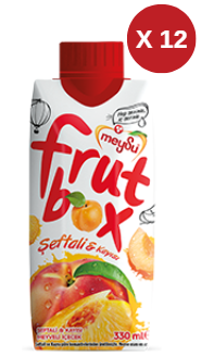 MEYSU FRUTBOX ŞEFT-KAYISI 330 ML 12 ADET