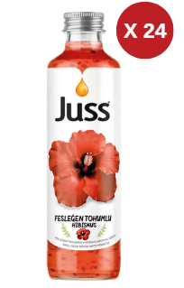 JUSS FESLEĞEN TOHUMLU HİBİSKUS CAM 250 ML 24 ADET