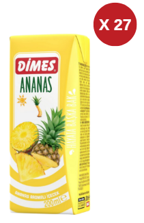 DİMES ANANAS AROMALI İÇECEK LEAF 200 ML 27 ADET