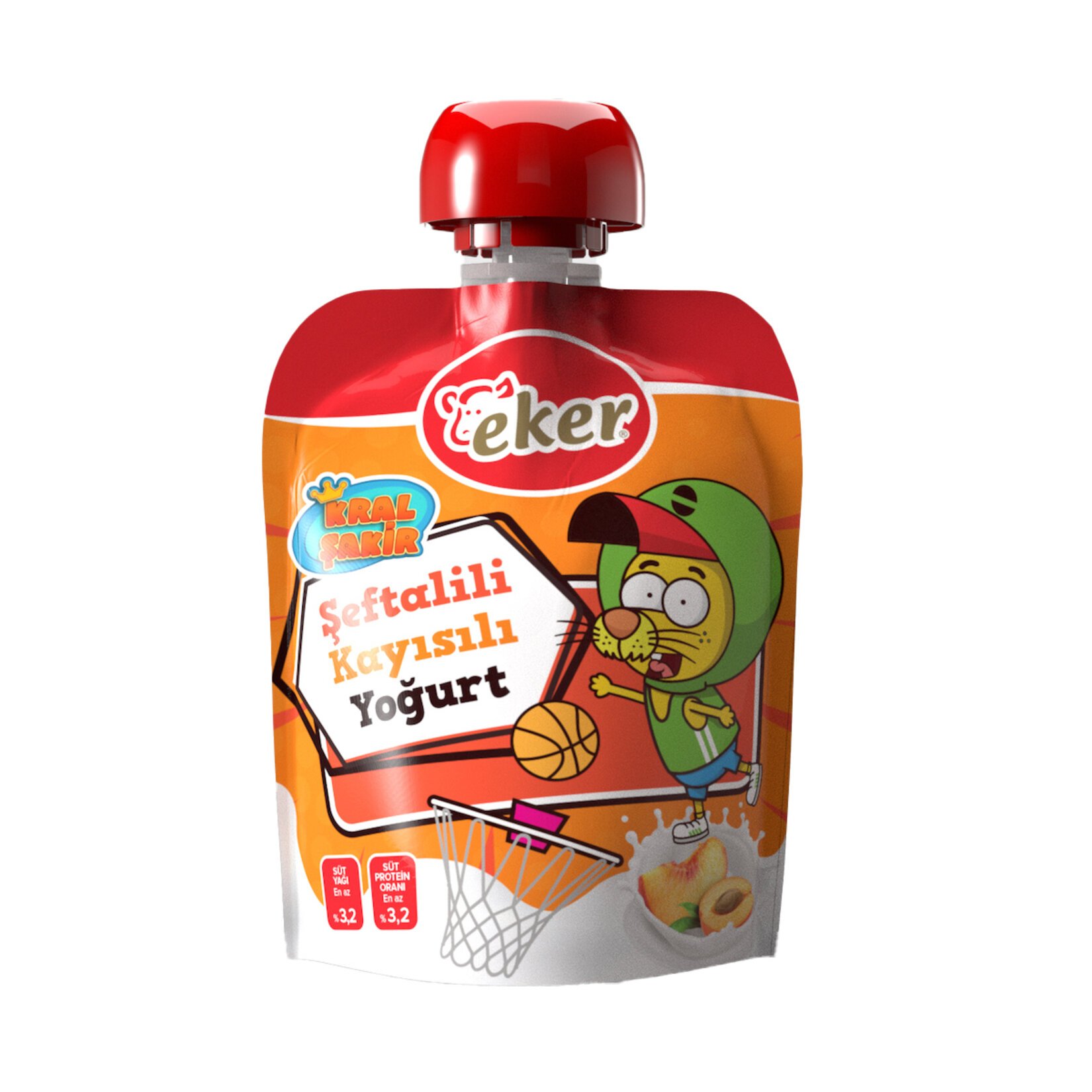 EKER  POUCH ŞEFTALİ KAYISI YOĞURT 65 GR