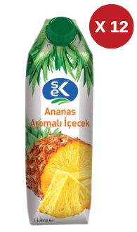 SEK MEYVE SUYU ANANAS AROMALI ICECEK (12 ADET)