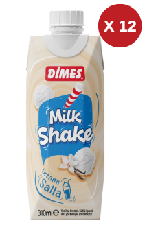 DİMES VANİLYALI MİLKSHAKE 310 ML 12 ADET